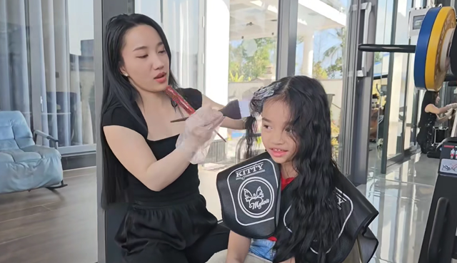 Bà xã vướng tranh cãi vì dùng hóa chất tạo kiểu tóc cho 2 con gái, Lê Dương Bảo Lâm nói gì? - Ảnh 3.