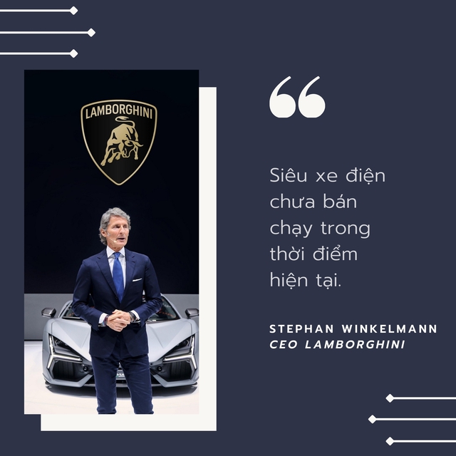 CEO Lamborghini chê siêu xe điện thiếu cảm xúc, bán không chạy, còn cần chờ quan sát thêm, siêu bò trước mắt cứ làm hybrid trước đã - Ảnh 1.