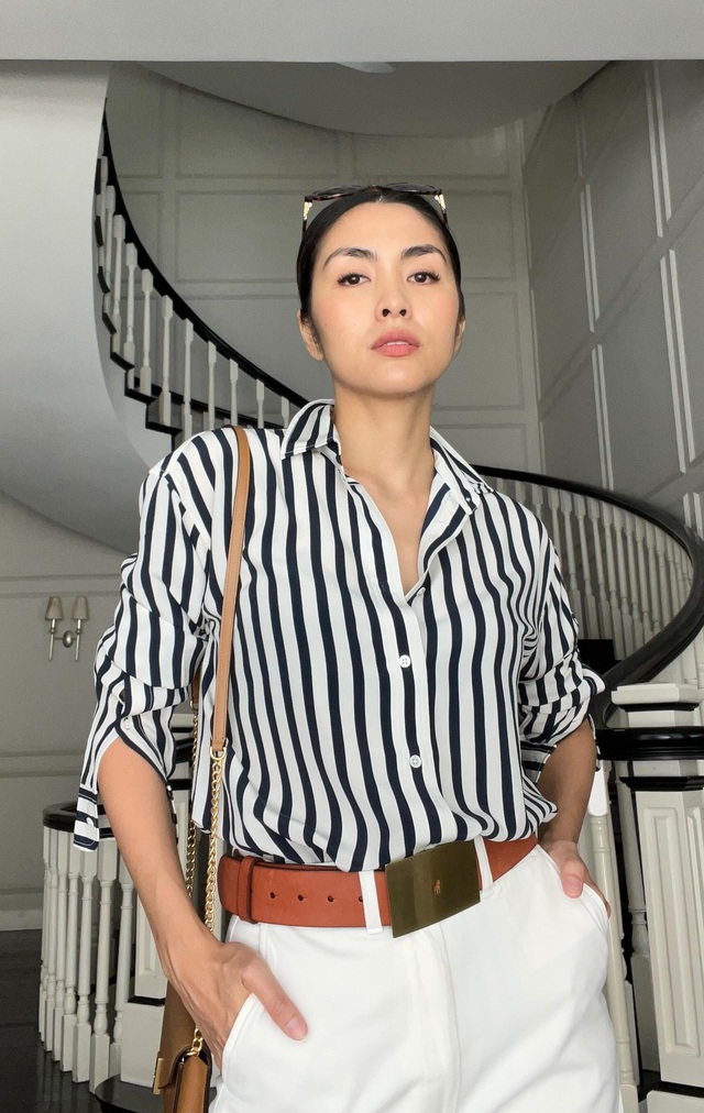 Tang Thanh Ha und Linh Rin haben einen anderen Stil beim Tragen von Hemden, aber sie sind sowohl anspruchsvoll als auch standardmäßig – Foto 6.