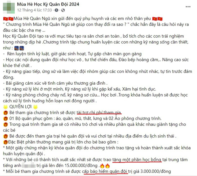 Đăng ký khóa học kỳ quân đội trên mạng cho con, người phụ nữ bị lừa gần 1 tỷ đồng - Ảnh 2.