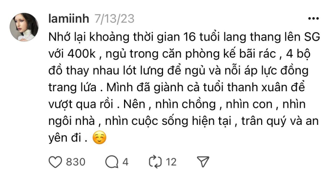 Lâm Minh: 16 tuổi lang thang lên Sài Gòn, ngủ trong căn phòng kế bãi rác,... mình đã dành cả thanh xuân để vượt qua - Ảnh 2.