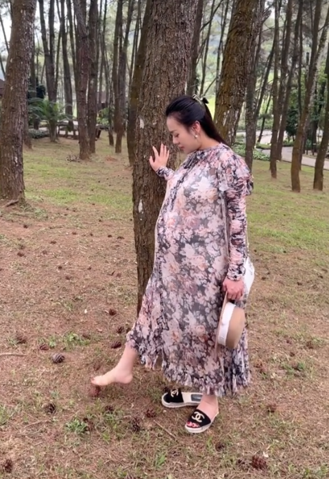 Phương Oanh lên tiếng đính chính tin đồn khi đang mang thai tháng cuối - Ảnh 3.