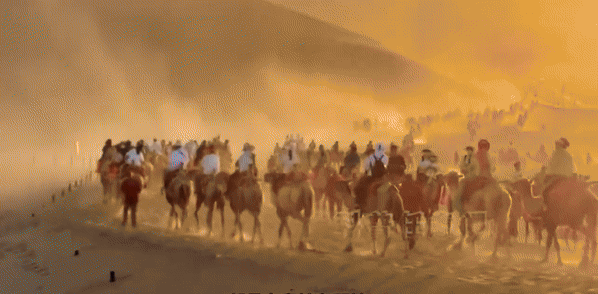 Lắp đèn đỏ giữa sa mạc tránh kẹt” lạc đà, du khách vẫn điêu đứng vì tắc đường: 5 phút nhích được 2 bước! - Ảnh 1.