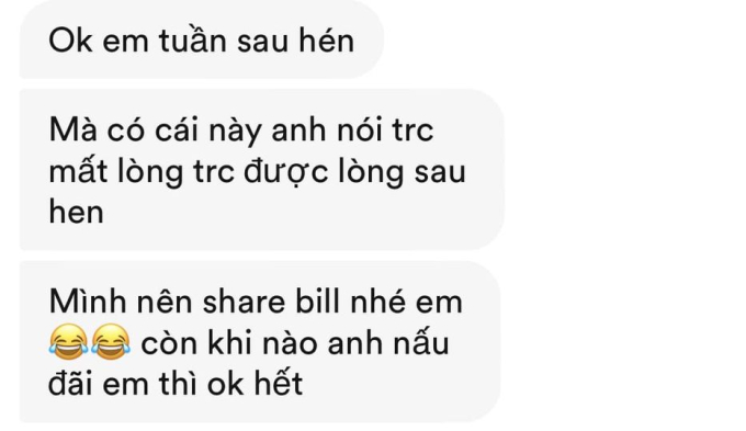 Thanh niên gần 30 tuổi thương lượng share bill trước buổi hẹn đầu, cô gái lật kèo cực gắt nhưng vì sao không được ủng hộ 100%? - Ảnh 1.