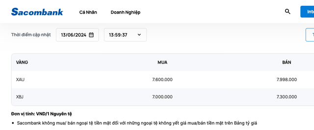 Sacombank, Eximbank, ACB… đang bán vàng miếng SJC giá bao nhiêu? - Ảnh 3.