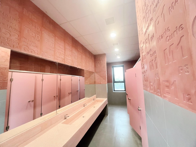 Nhà vệ sinh một ngôi trường gây sốt vì sang chảnh như khách sạn 5 sao, còn có 1 chi tiết khiến netizen cười bò - Ảnh 1.