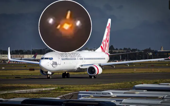Động cơ máy bay bốc cháy khi cất cánh do va vào chim trời