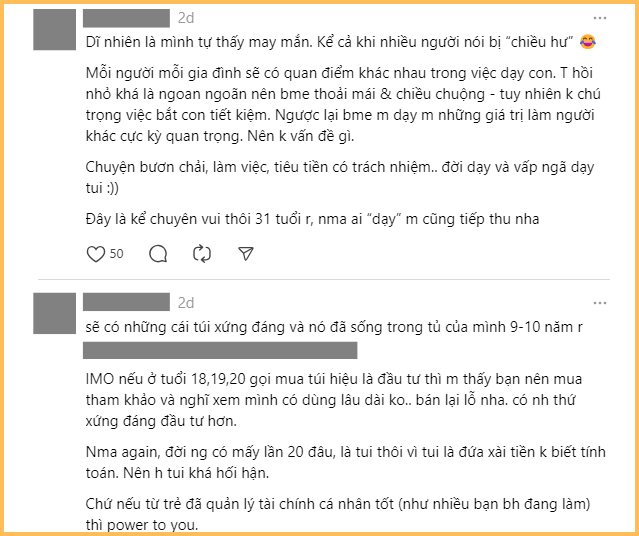 Thời đi học hồn nhiên “đốt” tiền tỷ của bố mẹ vào túi hiệu, đi làm rồi mua cái áo 300k cũng phải nghĩ - Ảnh 2.