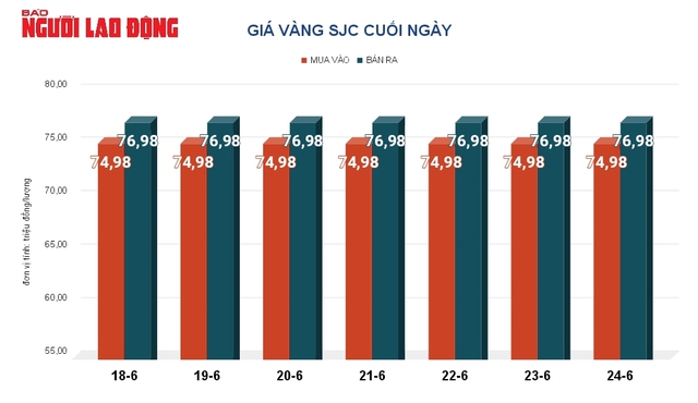 Giá vàng hôm nay, 25-6: Bật tăng trở lại - Ảnh 2.