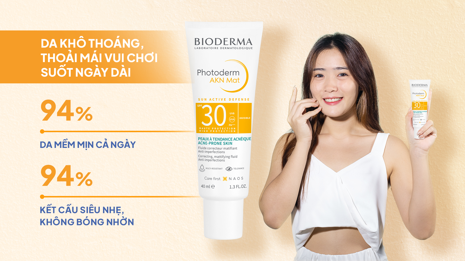 Du lịch Hè cùng Bioderma Photoderm AKN Mat SPF30+ - Bạn đồng hành hoàn hảo giúp kiềm dầu, giảm mụn - Ảnh 2.