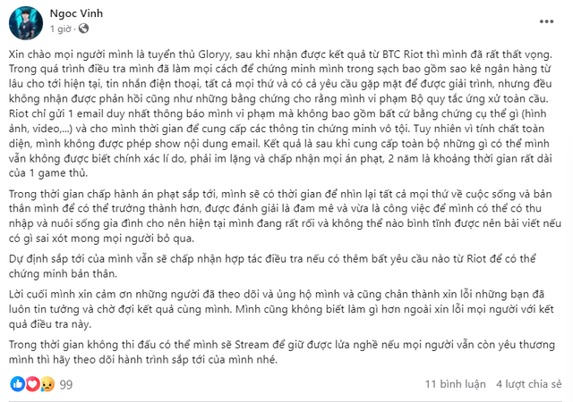 Cộng đồng VCS bùng nổ trước án phạt, một tuyển thủ kêu oan - Ảnh 3.