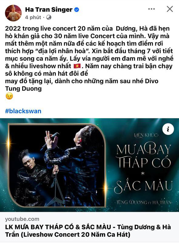 Diva Hà Trần và Tùng Dương gương vỡ lại lành - Ảnh 1.