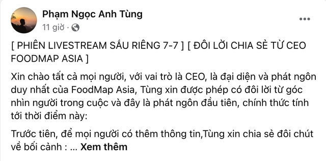 Mới nhất vụ O Huyền Sầu Riêng: CEO nhãn hàng nhận lỗi trong việc chọn người phát ngôn, tiết lộ lượng đơn bị bom - Ảnh 1.