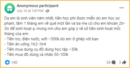 Đáng nể: Chỉ tiêu 2 triệu cho toàn bộ chi phí sống ở Hà Nội, vẫn đau đáu tìm cách cắt giảm để tiết kiệm được thêm - Ảnh 1.