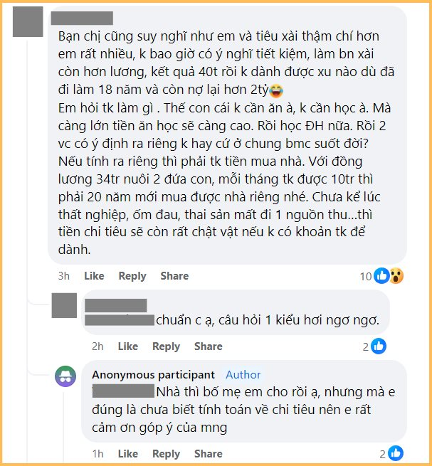 Thắc mắc của cô gái 23 tuổi khiến CĐM ngao ngán: Sắp đẻ sinh đôi vẫn còn chưa hiểu tiết kiệm để làm gì? - Ảnh 4.