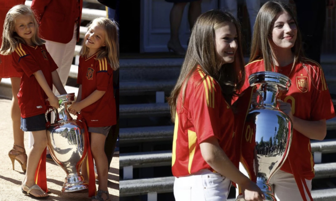 Dos angelitos fascinados por la Eurocopa 2012 se convirtieron en "la princesa más bella de Europa" después de 12 años - Foto 1.