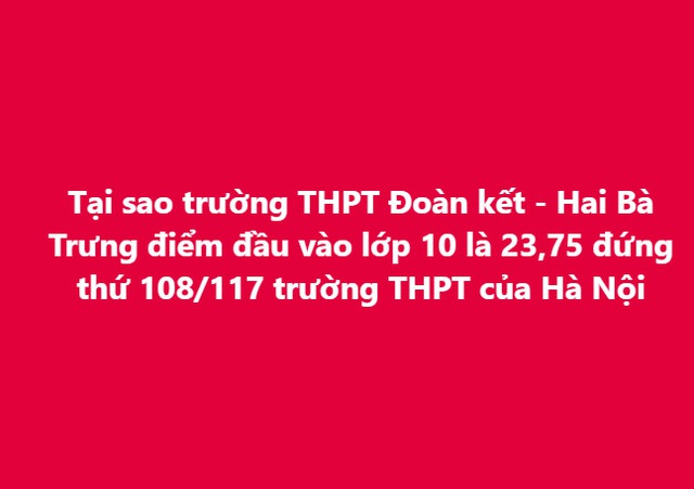 Trường cấp 3 top ở Hà Nội lấy điểm chuẩn như trường làng: Hiệu trưởng nói đó là món quà - Ảnh 1.