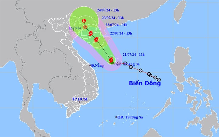 Bão số 2 hướng vào đất liền, Bắc Bộ và Thanh Hóa sắp hứng đợt mưa lớn- Ảnh 1.