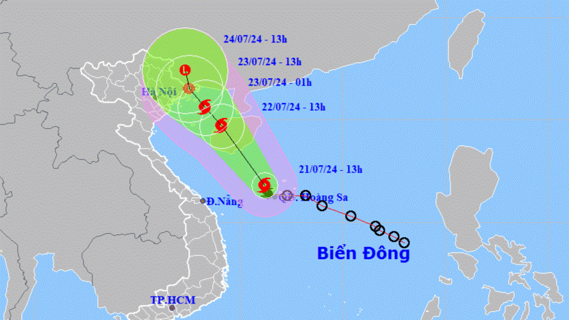 Bão số 2 di chuyển theo hướng Tây Tây Bắc với tốc độ 10-15km/h- Ảnh 1.