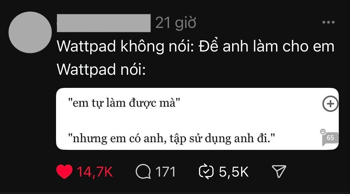 Giải mã trào lưu “Wattpad nói” khiến dân tình thêm yêu tiếng Việt vì quá kỳ diệu- Ảnh 2.