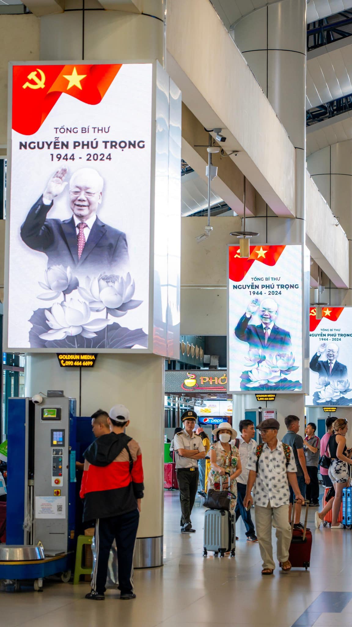 Quốc tang Tổng Bí thư Nguyễn Phú Trọng: Không gian trang nghiêm tại sân bay quốc tế Nội Bài- Ảnh 3.