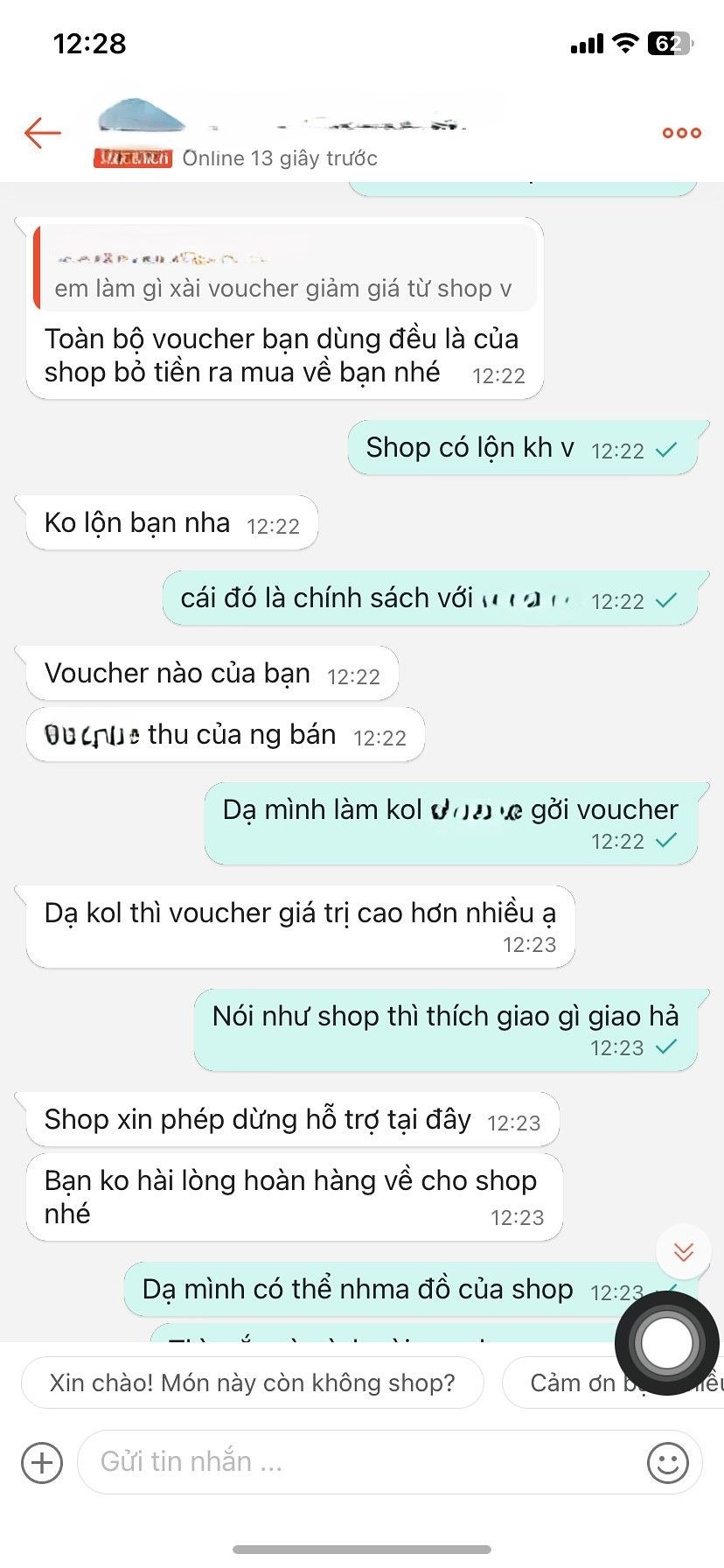 Khách áp voucher mua hàng nên shop thích gì giao nấy, thắc mắc liền bị mắng “nửa mùa” và block thẳng tay- Ảnh 3.