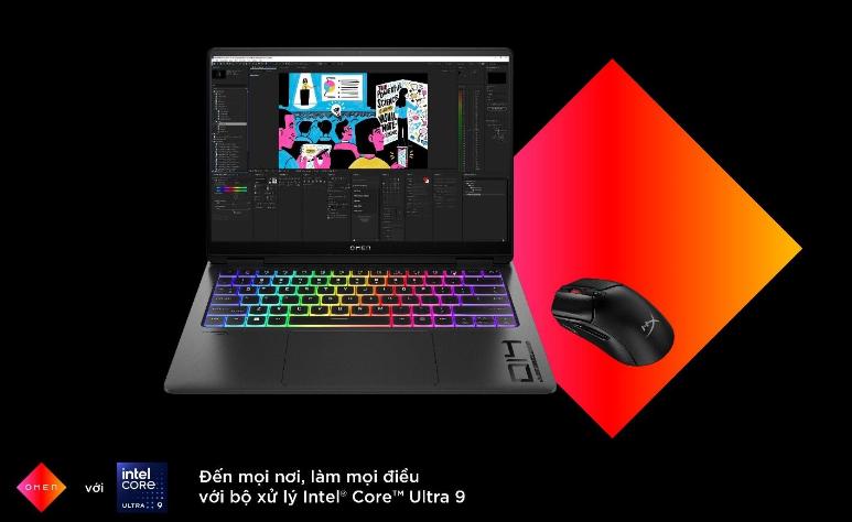 Laptop cao cấp HP OMEN Transcend 14 mới với bộ xử lý Intel® Core™ Ultra mang đến trải nghiệm gaming và sáng tạo không giới hạn- Ảnh 5.