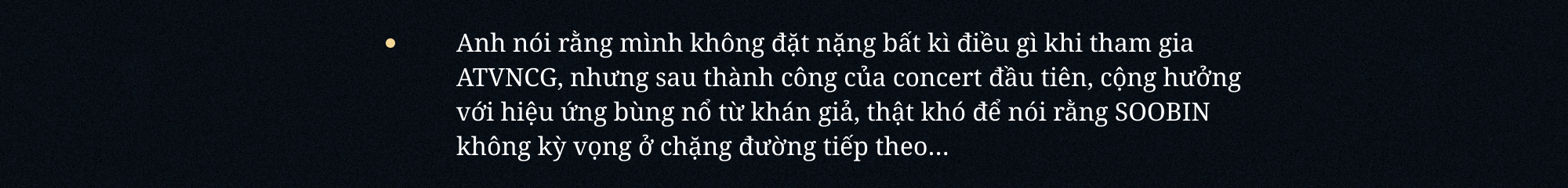 SOOBIN: “Đâu phải lúc nào mình cũng cần đứng thứ nhất. Khán giả hãy nhớ đến SOOBIN như một nghệ sĩ tài năng là đủ”- Ảnh 10.