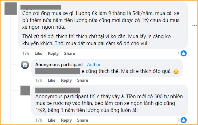 Có 500 triệu tiết kiệm, lương hơn 150 triệu/tháng vẫn băn khoăn: Nên mua ô tô hay để dành tiền mua đất?- Ảnh 6.