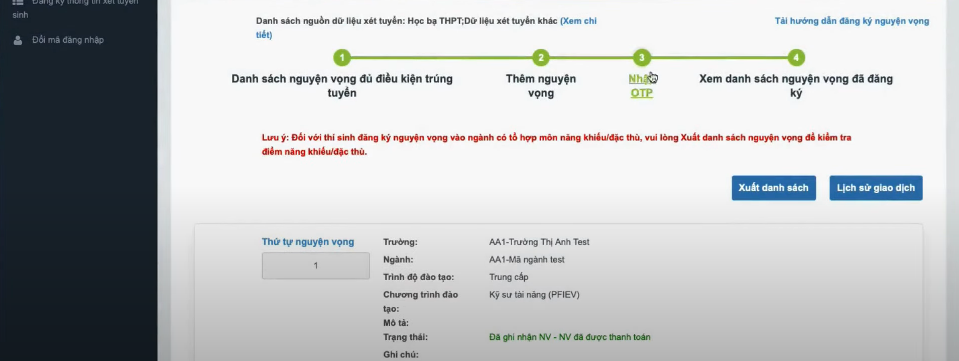 Hướng dẫn nộp lệ phí trực tuyến xét tuyển đại học 2024 - Ảnh 7.