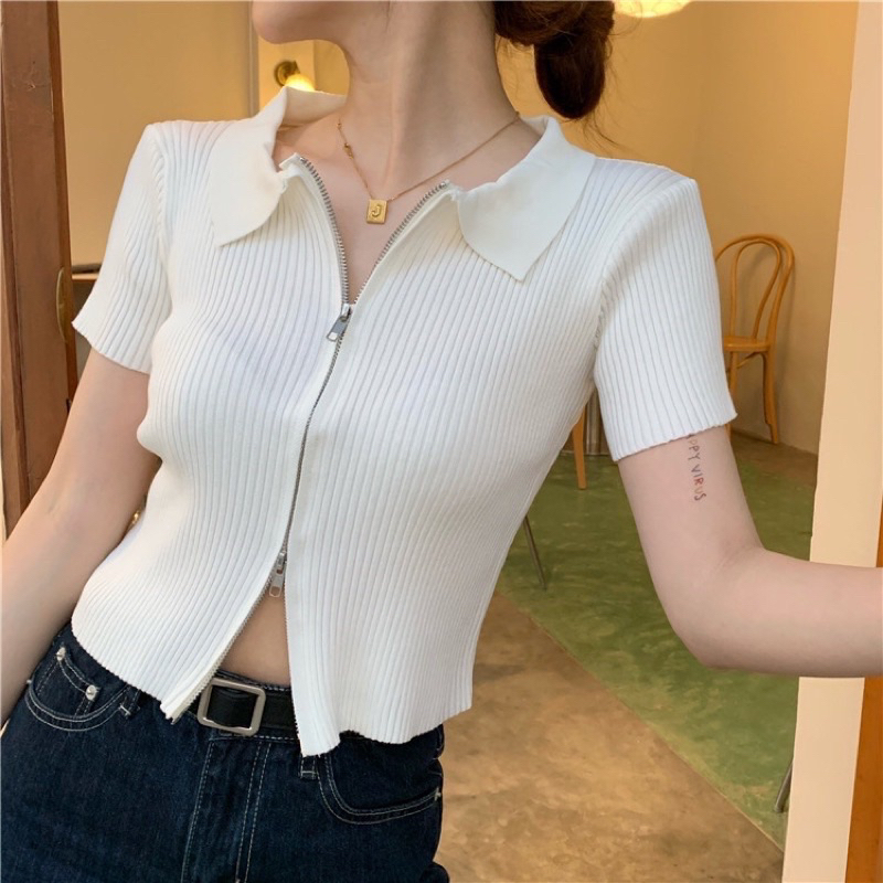 Quanh hè diện croptop, gái Hàn chỉ bạn list áo siêu xinh, phối đủ kiểu không chán- Ảnh 43.