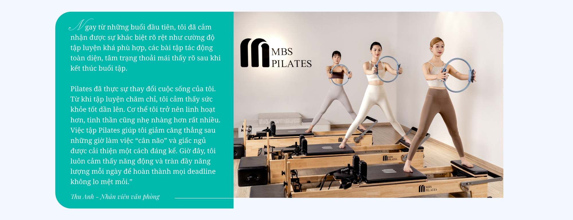 Pilates - Xu hướng tập luyện bền vững lan tỏa từ giới trẻ đến dân văn phòng- Ảnh 3.