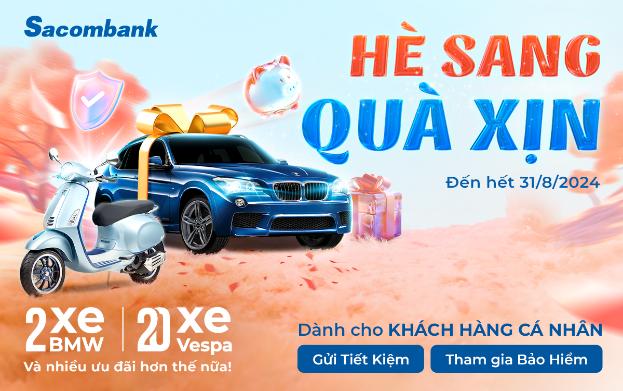 Tăng tốc gặt “siêu thưởng” từ khuyến mại “Hè Sang - Quà Xịn” của Sacombank cực hot hè này!- Ảnh 1.