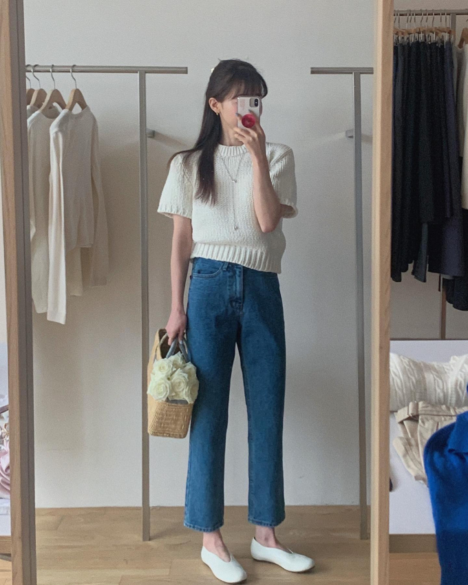 4 mẫu quần jeans kéo chân thon dài, nàng cao hay thấp đều nên sắm - Ảnh 2.