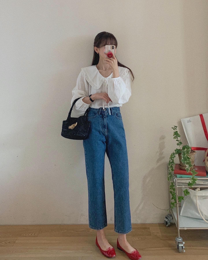 4 mẫu quần jeans kéo chân thon dài, nàng cao hay thấp đều nên sắm - Ảnh 1.