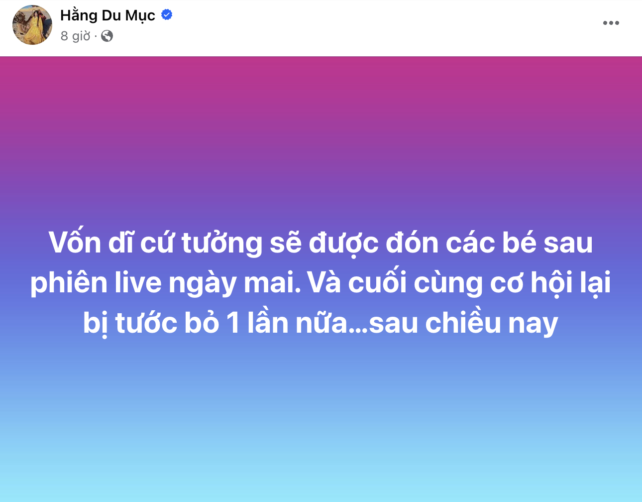 Hằng Du Mục đăng status giữa đêm, tiết lộ hành động gây phẫn nộ của chồng - Ảnh 1.