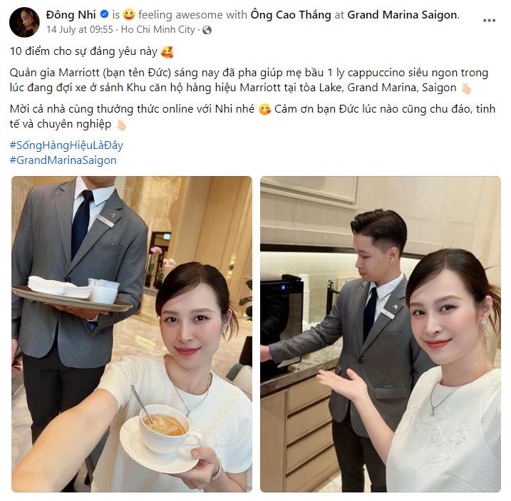 Đông Nhi và Ông Cao Thắng "khoe" cuộc sống tại khu căn hộ Marriott lớn nhất thế giới- Ảnh 3. Đông Nhi và Ông Cao Thắng "khoe" cuộc sống tại khu căn hộ Marriott lớn nhất thế giới- Ảnh 3.
