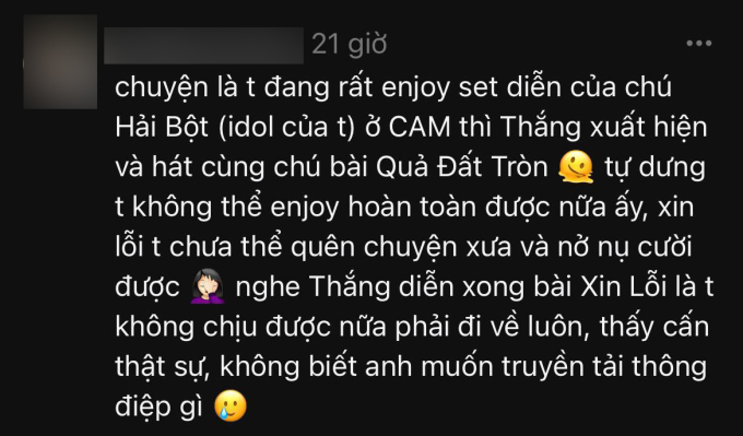 Khán giả khó chịu, bỏ về ngay khi Thắng trở lại sân khấu sau loạt ồn ào đời tư- Ảnh 5.