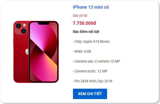 iPhone nhỏ gọn nhưng mạnh ngang 13 Pro Max giảm giá lớn tháng 8, hàng “siêu lướt” chỉ còn 7 triệu đồng- Ảnh 2.