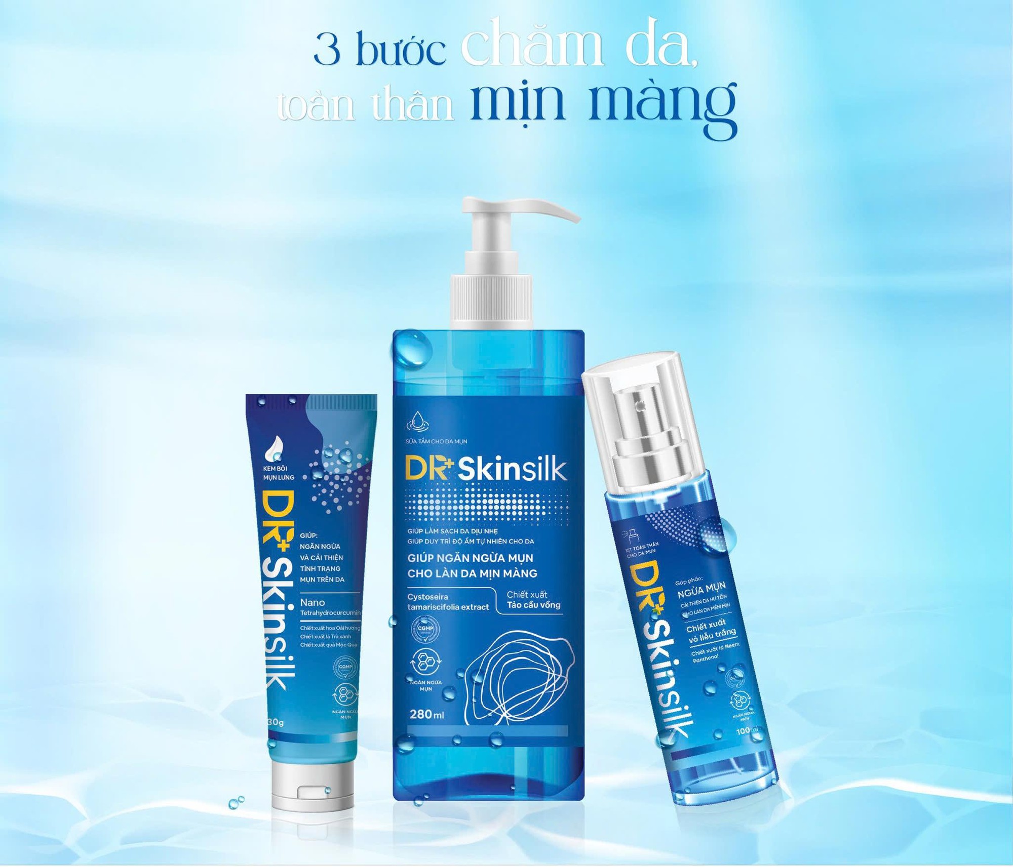 Bật mí quy trình trị mụn cơ thể siêu hiệu quả chỉ với 3 bước từ Dr.Skinsilk- Ảnh 1.