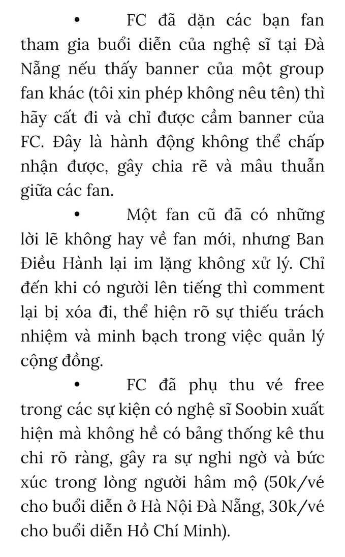 Nội bộ fan SOOBIN “chiến” nhau cực căng: FC làm việc thiếu minh bạch, tự tiện thu tiền dù sự kiện miễn phí?- Ảnh 7.