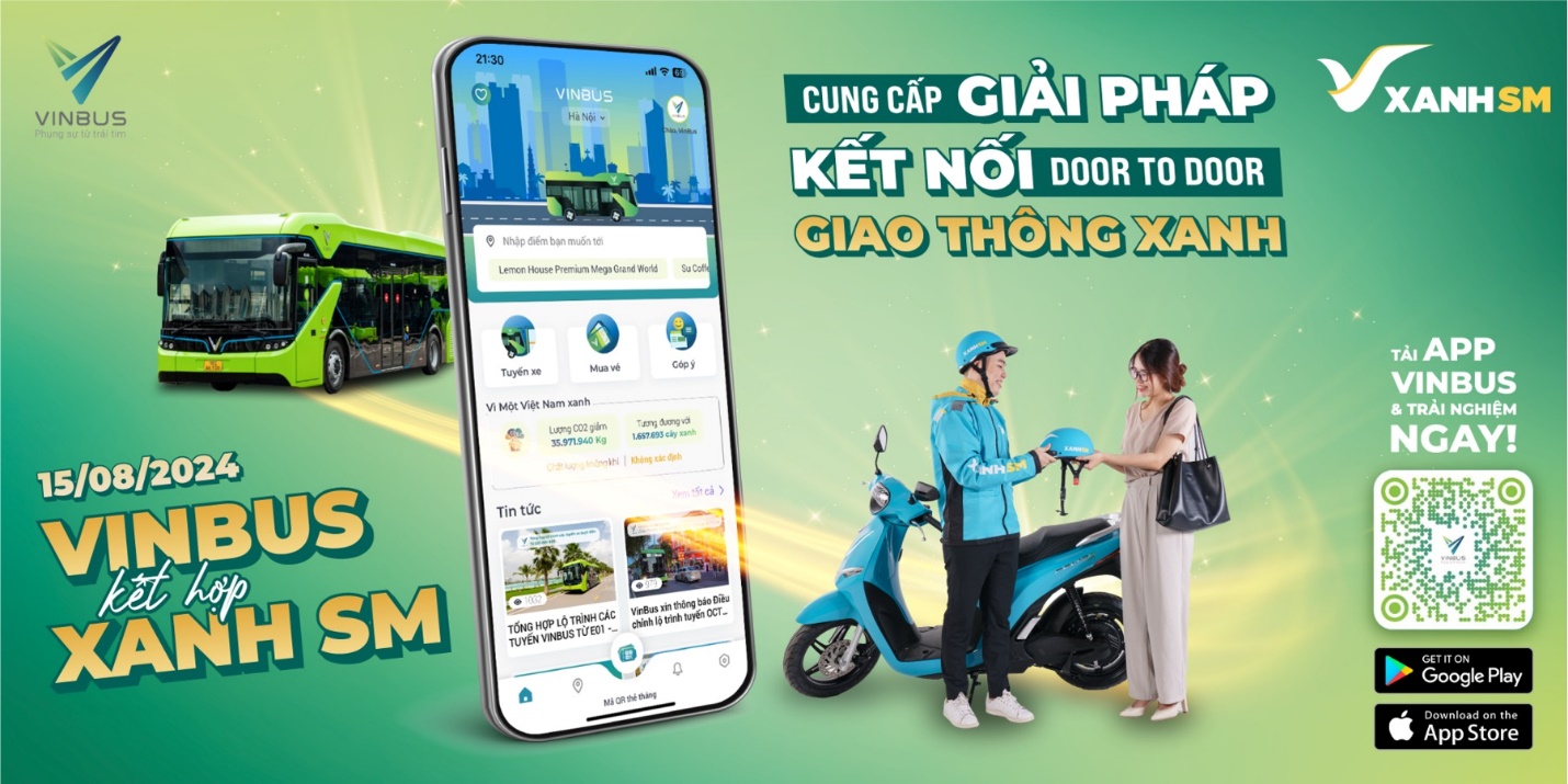 VinBus và Xanh SM phối hợp “đón tận cửa - đưa tận nơi” từng hành khách- Ảnh 1.