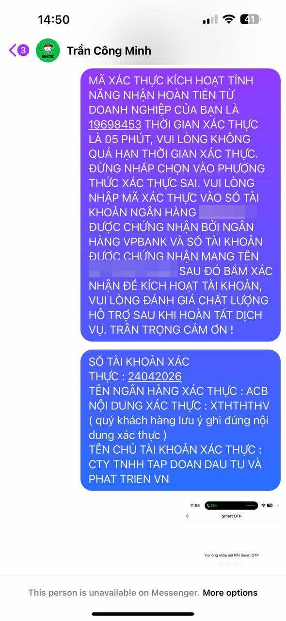 Người phụ nữ ở Hà Nội bị lừa hơn 10 triệu bởi "shipper giả danh" Giao Hàng Tiết Kiệm: Suýt mất thêm 19 triệu đồng nếu không dùng ngay thao tác này- Ảnh 5.