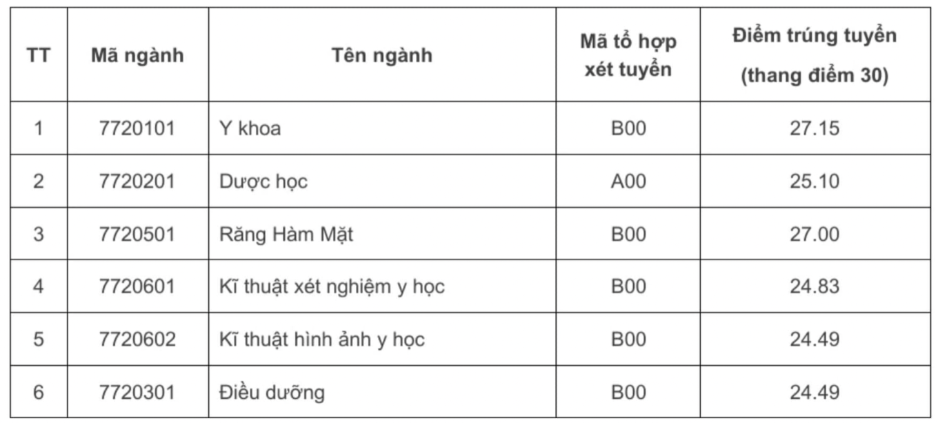 Điểm chuẩn các trường Y Dược 2024 đồng loạt tăng 1-3 điểm- Ảnh 2.