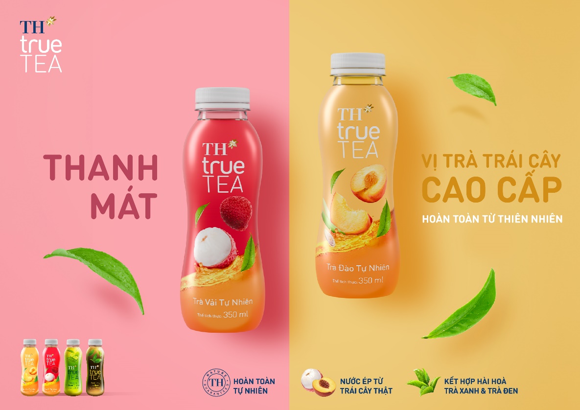 Trà Đào Tự Nhiên, Trà Vải Tự Nhiên TH true TEA: Thanh mát vị trà trái cây cao cấp, hoàn toàn từ thiên nhiên- Ảnh 1.