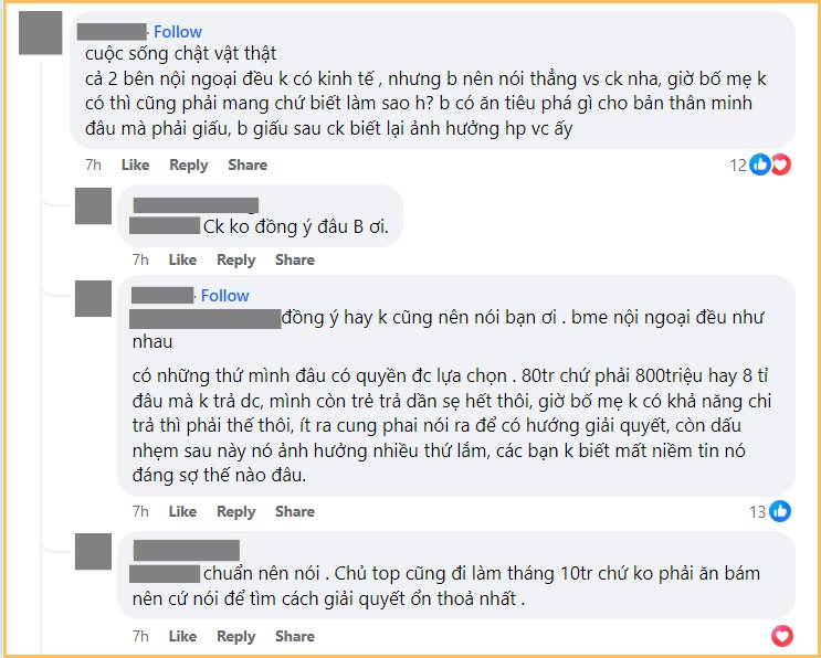 Nợ ngập đầu vẫn giấu chồng trả nợ cho bố mẹ đẻ, cô vợ khiến CĐM bất bình: “Khen chồng biết điều nhưng bản thân hành xử lại chẳng ra sao”- Ảnh 6.