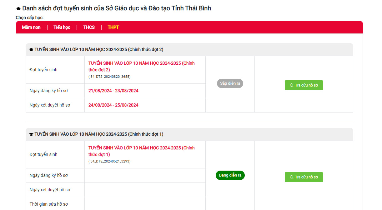 Thái Bình tổ chức xét tuyển lớp 10 công lập lần 2, các thí sinh từ đỗ thành trượt vẫn còn cơ hội- Ảnh 1.