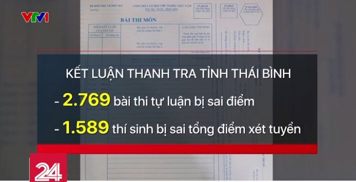 Thí sinh ở Thái Bình trượt lớp 10 sau khi có kết luận thanh tra sẽ xử lý  như thế nào?