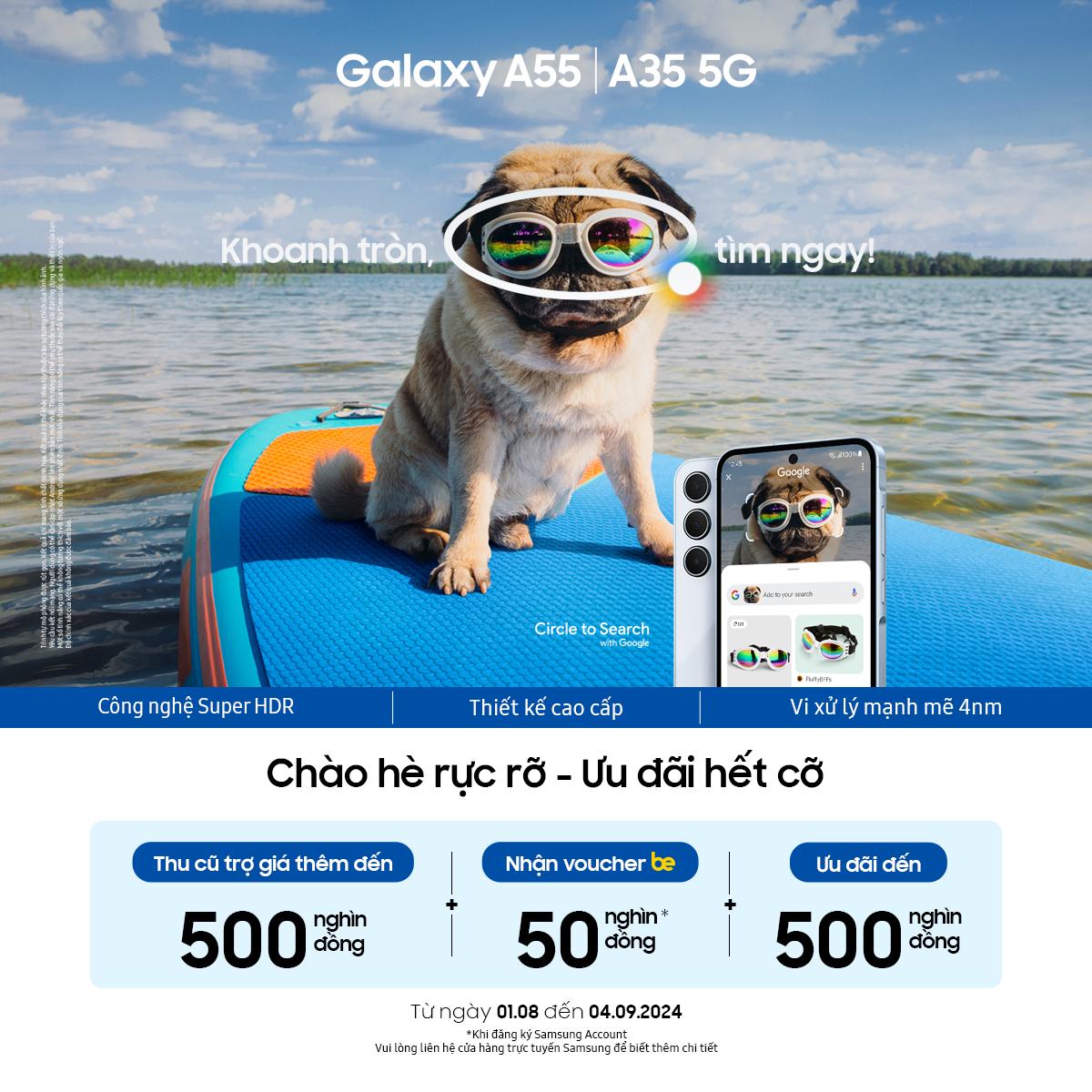 Tính năng "Khoanh tròn để tìm kiếm" chính thức có mặt trên Galaxy A35 5G và Galaxy A55 5G- Ảnh 3.