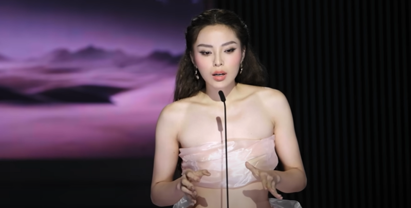 Kỳ Duyên "hiện nguyên hình" trong phần thi ứng xử Miss Universe Vietnam- Ảnh 3.